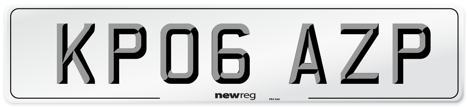 KP06 AZP Number Plate from New Reg